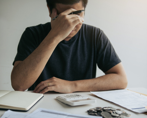 Married man stressed about finances