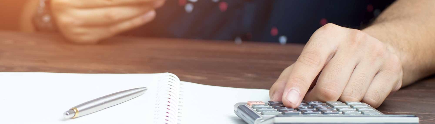 Debt collector calculating taxes